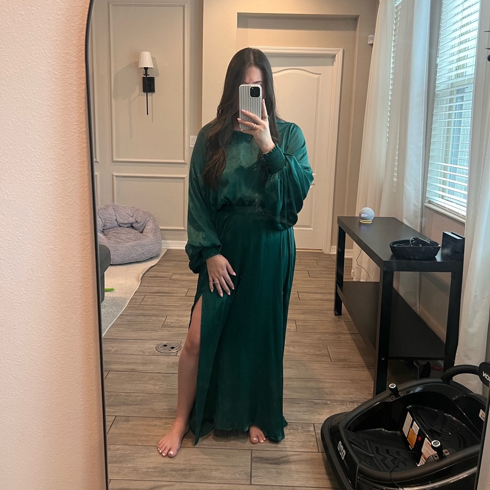 Aura Emerald Green Maxi Dress